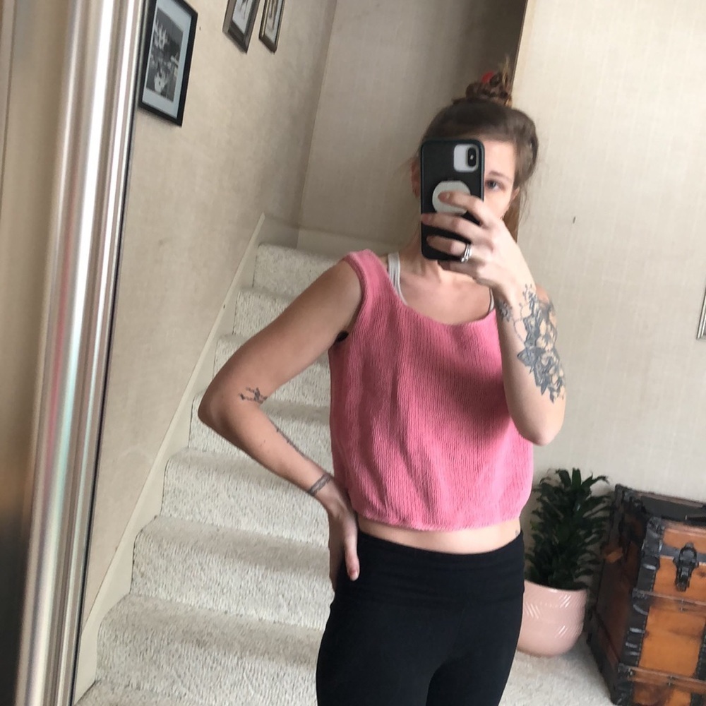 Rico Vintage Bubblegum Knit Tank Top
